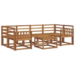 Ensemble de canapés d'extérieur 7 pcs Naturel 527188527188