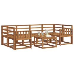 Ensemble de canapés d'extérieur 7 pcs Naturel 527188527188