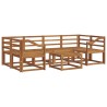 Ensemble de canapés d'extérieur 7 pcs Naturel 527189527189
