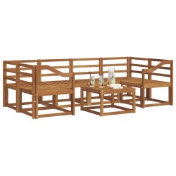 Ensemble de canapés d'extérieur 7 pcs Naturel 527189527189