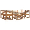 Ensemble de canapés d'extérieur 7 pcs Naturel 527189527189