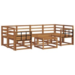 Ensemble de canapés d'extérieur 7 pcs Naturel 527190527190