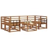 Ensemble de canapés d'extérieur 7 pcs Naturel 527190527190