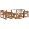 Ensemble de canapés d'extérieur 7 pcs Naturel 527191527191