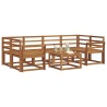 Ensemble de canapés d'extérieur 7 pcs Naturel 527192527192