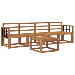 Ensemble de canapés d'extérieur 5 pcs Naturel 527199527199