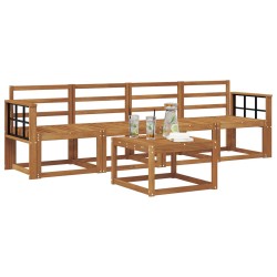 Ensemble de canapés d'extérieur 5 pcs Naturel 527199527199
