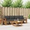 Ensemble de canapés d'extérieur 5 pcs Naturel et Anthracite 527201527201