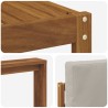 Ensemble de canapés d'extérieur 5 pcs Gris Naturel et Clair 527202527202