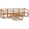 Ensemble de canapés d'extérieur 5 pcs Naturel 527205527205