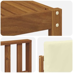 Ensemble de canapés d'extérieur 5 pcs Naturel et Crème 527206527206