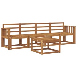 Ensemble de canapés d'extérieur 5 pcs Naturel 527208527208