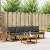 Ensemble de canapés d'extérieur 5 pcs Naturel et Anthracite 527209527209