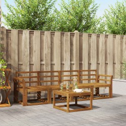 Ensemble de canapés d'extérieur 5 pcs Naturel 527210527210