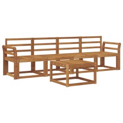 Ensemble de canapés d'extérieur 5 pcs Naturel 527210527210