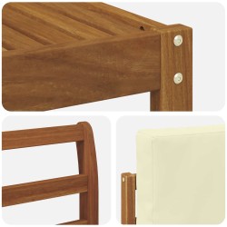 Ensemble de canapés d'extérieur 5 pcs Naturel et Crème 527212527212