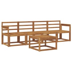 Ensemble de canapés d'extérieur 5 pcs Naturel 527213527213