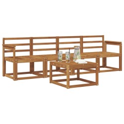 Ensemble de canapés d'extérieur 5 pcs Naturel 527213527213