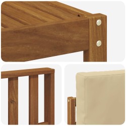 Ensemble de canapés d'extérieur 5 pcs Naturel et Beige 527216527216