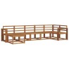 Ensemble de canapés d'extérieur 7 pcs Naturel 527221527221