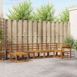 Ensemble de canapés d'extérieur 7 pcs Naturel 527223527223