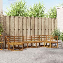 Ensemble de canapés d'extérieur 7 pcs Naturel 527224527224