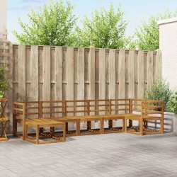 Ensemble de canapés d'extérieur 7 pcs Naturel 527225527225