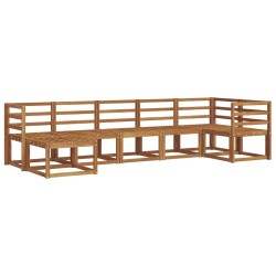 Ensemble de canapés d'extérieur 7 pcs Naturel 527225527225