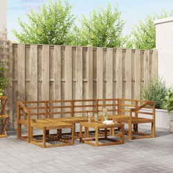 Ensemble de canapés d'extérieur 7 pcs Naturel 527226527226