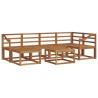 Ensemble de canapés d'extérieur 7 pcs Naturel 527226527226