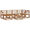 Ensemble de canapés d'extérieur 7 pcs Naturel 527226527226