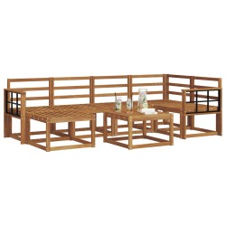 Ensemble de canapés d'extérieur 7 pcs Naturel 527227527227