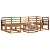 Ensemble de canapés d'extérieur 7 pcs Naturel 527227527227