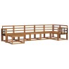 Ensemble de canapés d'extérieur 7 pcs Naturel 527228527228