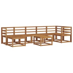 Ensemble de canapés d'extérieur 8 pcs Naturel 527229527229