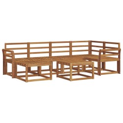 Ensemble de canapés d'extérieur 7 pcs Naturel 527230527230