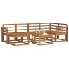 Ensemble de canapés d'extérieur 7 pcs Naturel 527230527230