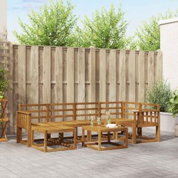 Ensemble de canapés d'extérieur 7 pcs Naturel 527231527231