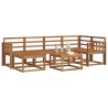 Ensemble de canapés d'extérieur 7 pcs Naturel 527231527231
