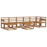 Ensemble de canapés d'extérieur 8 pcs Naturel 527232527232