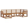 Ensemble de canapés d'extérieur 6 pcs Naturel 527234527234