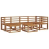 Ensemble de canapés d'extérieur Naturel Bois d'Acacia Massif 527238527238