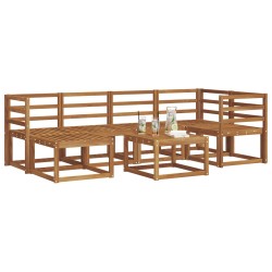 Ensemble de canapés d'extérieur Naturel Bois d'Acacia Massif 527238527238