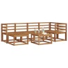 Ensemble de canapés d'extérieur Naturel Bois d'Acacia Massif 527238527238