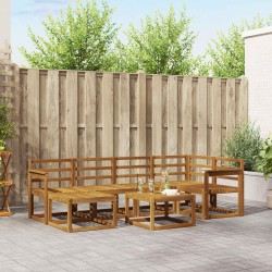 Ensemble de canapés d'extérieur 7 pcs Naturel 527239527239