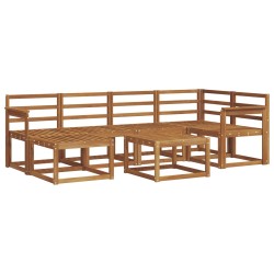 Ensemble de canapés d'extérieur 7 pcs Naturel 527239527239