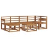Ensemble de canapés d'extérieur 7 pcs Naturel 527239527239