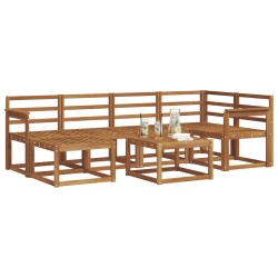 Ensemble de canapés d'extérieur 7 pcs Naturel 527239527239