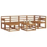 Ensemble de canapés d'extérieur 7 pcs Naturel 527239527239