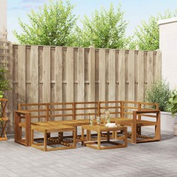 Ensemble de canapés d'extérieur 7 pcs Naturel 527240527240